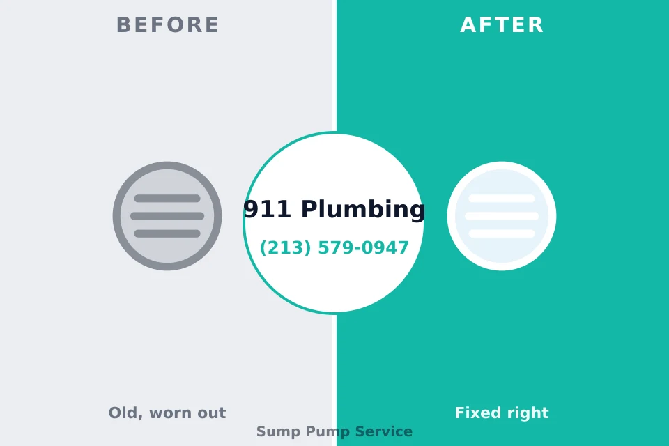 Before and after: plumbing repair Lightstreet, PA